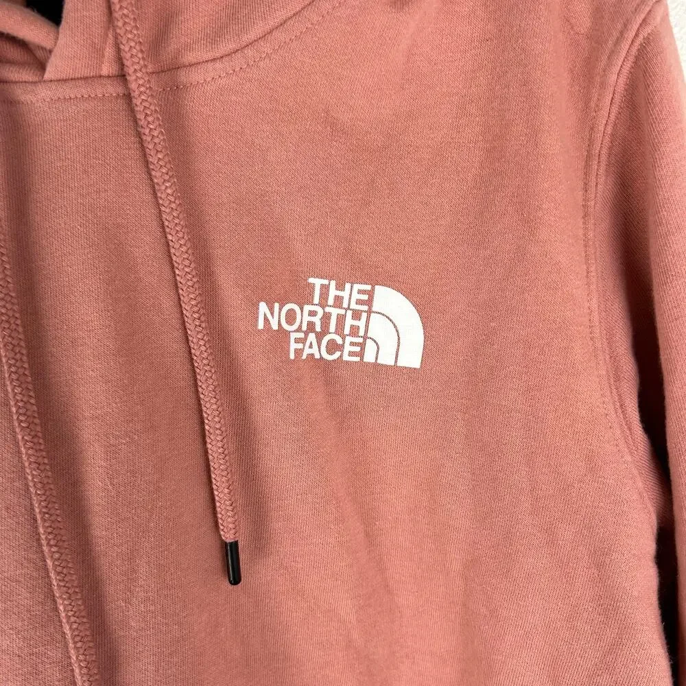 The North Face Womens Hoodie Size Medium Pink Box Logo NSE Pullover - Picture 7 of 8